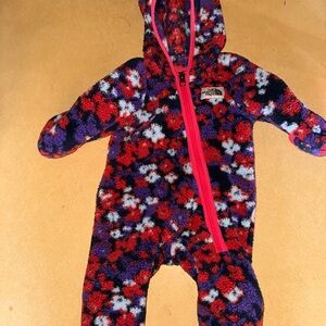 The North Face Kids' Vibrant Red and Purple Footie